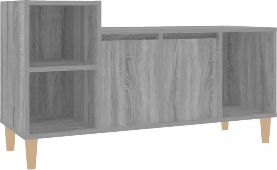 Maison Exclusive Tv-meubel 100x35x55 cm bewerkt hout grijs sonoma eikenkleurig