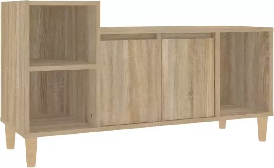 Maison Exclusive Tv-meubel 100x35x55 cm bewerkt hout sonoma eikenkleurig