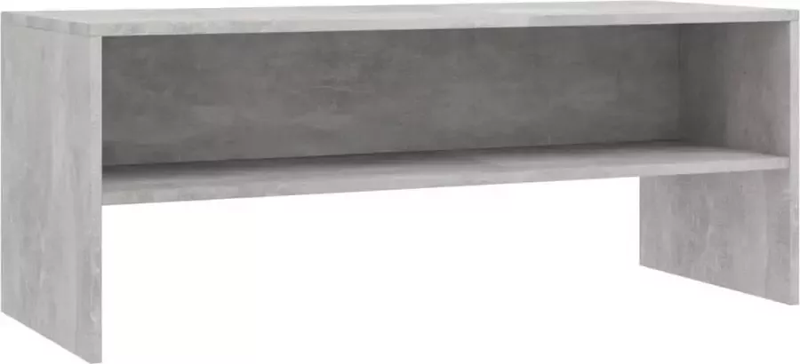 Maison Exclusive Tv-meubel 100x40x40 cm bewerkt hout betongrijs