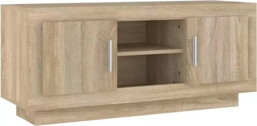 Maison Exclusive Tv-meubel 102x35x45 cm bewerkt hout sonoma eikenkleurig