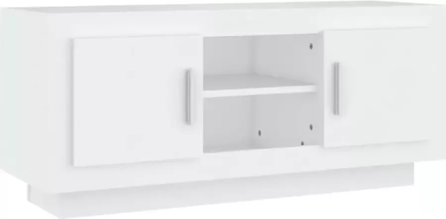 Maison Exclusive Tv-meubel 102x35x45 cm bewerkt hout wit