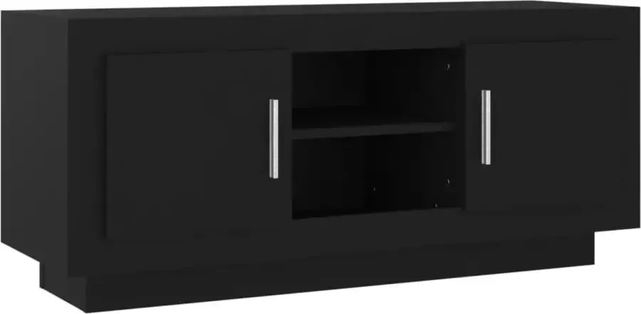 Maison Exclusive Tv-meubel 102x35x45 cm bewerkt hout zwart