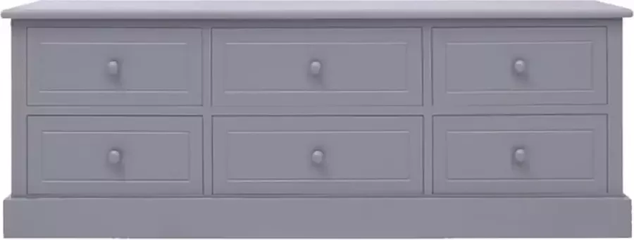 Maison Exclusive Tv-meubel 108x30x40 cm massief paulowniahout donkergrijs