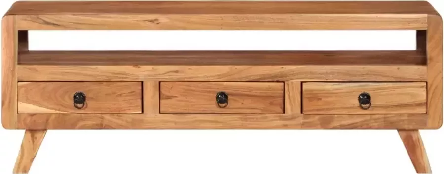Maison Exclusive Tv-meubel 110x30x40 cm massief acaciahout