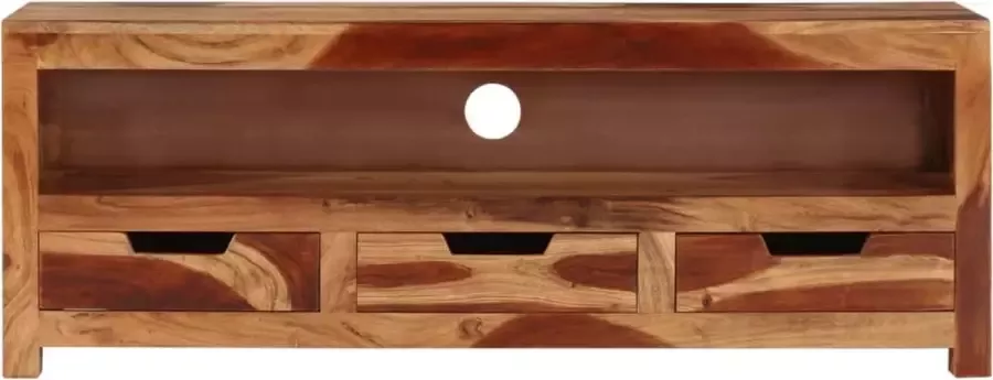 Maison Exclusive Tv-meubel 110x30x40 cm massief acaciahout - Foto 2