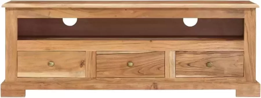 Maison Exclusive Tv-meubel 110x30x40 cm massief acaciahout bruin