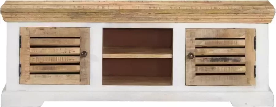 Maison Exclusive Tv-meubel 110x30x40 cm massief mangohout