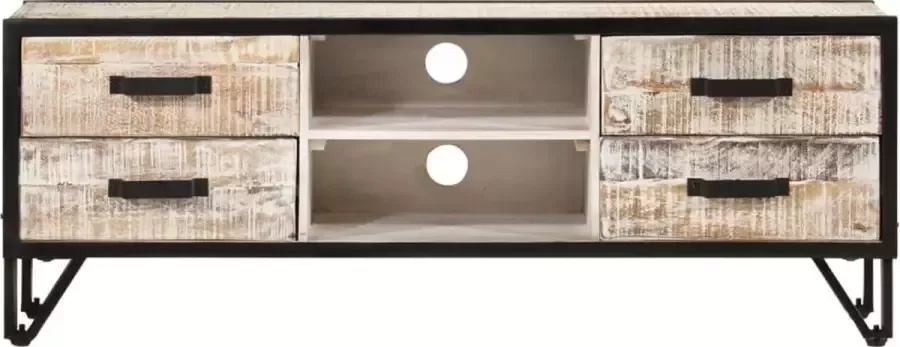 Maison Exclusive Tv-meubel 110x30x41 cm massief acaciahout