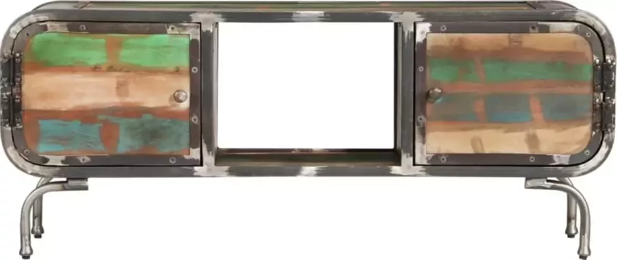 Maison Exclusive Tv-meubel 110x30x42 cm massief gerecycled hout meerkleurig