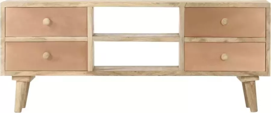 Maison Exclusive Tv-meubel 110x30x45 cm massief mangohout