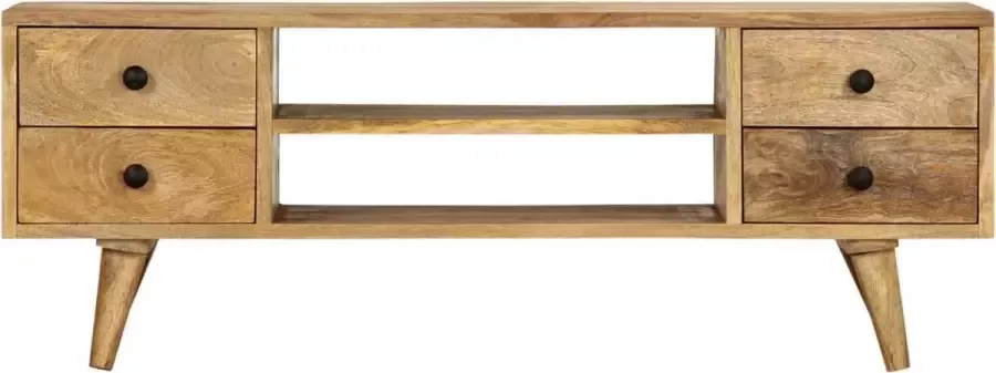 Maison Exclusive Tv-meubel 110x35x40 cm massief mangohout