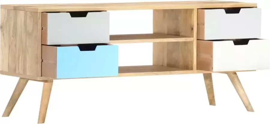 Maison Exclusive Tv-meubel 110x35x48 cm massief mangohout - Foto 2