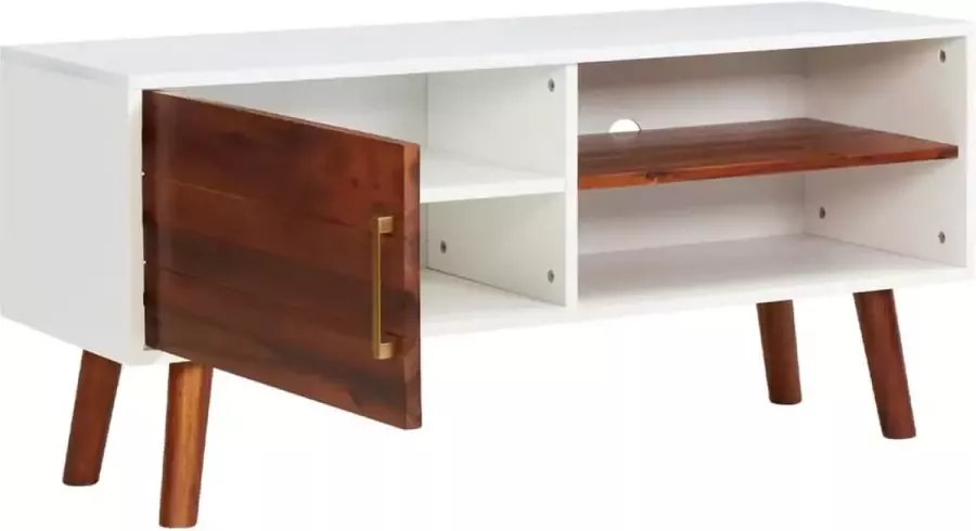 Maison Exclusive Tv-meubel 110x35x50 cm massief acaciahout en MDF - Foto 2