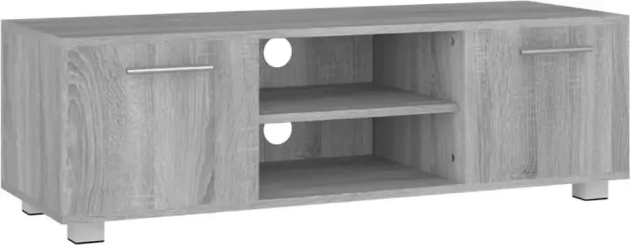 Maison Exclusive Tv-meubel 110x40x35 cm bewerkt hout grijs sonoma eikenkleurig