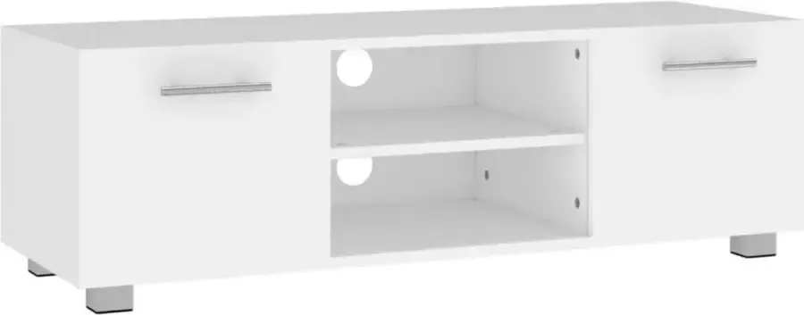 Maison Exclusive Tv-meubel 110x40x35 cm bewerkt hout wit