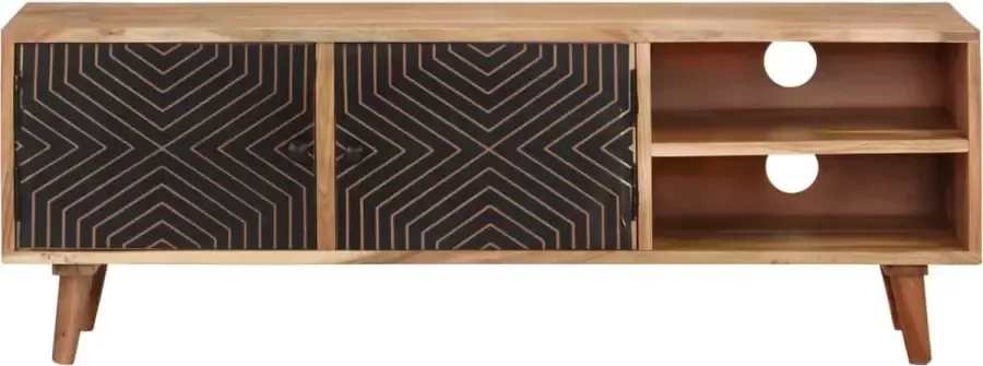 Maison Exclusive Tv-meubel 115x30x39 cm massief acaciahout