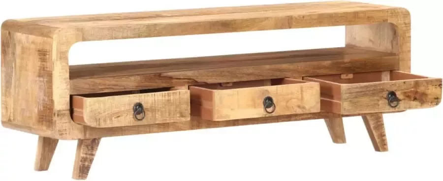 Maison Exclusive Tv-meubel 117x30x41 cm massief ruw mangohout