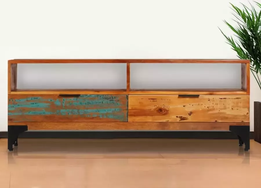 Maison Exclusive Tv-meubel 118x35x45 cm massief gerecycled hout