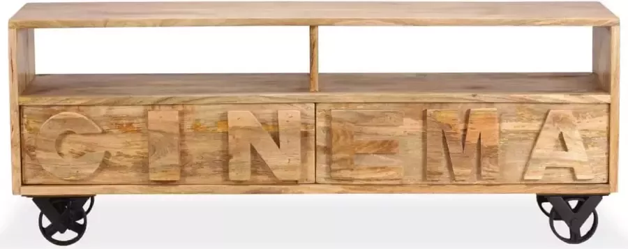 Maison Exclusive Tv-meubel 120x30x48 cm massief mangohout