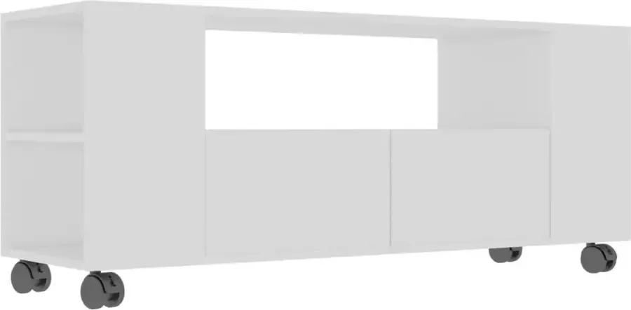 Maison Exclusive Tv-meubel 120x35x43 cm bewerkt hout wit