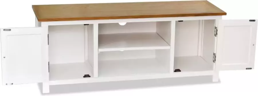 Maison Exclusive Tv-meubel 120x35x48 cm massief eikenhout