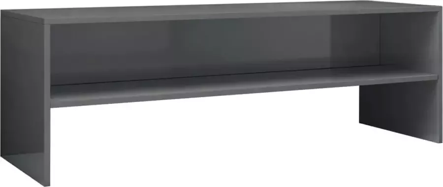 Maison Exclusive Tv-meubel 120x40x40 cm bewerkt hout hoogglans grijs