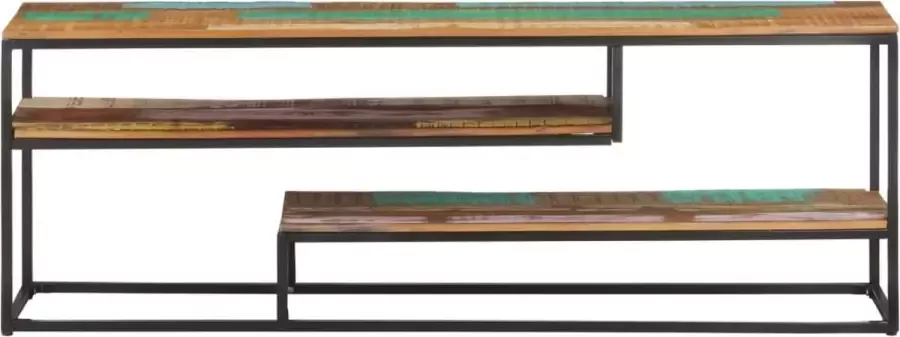 Maison Exclusive Tv-meubel 130x30x45 cm massief gerecycled hout