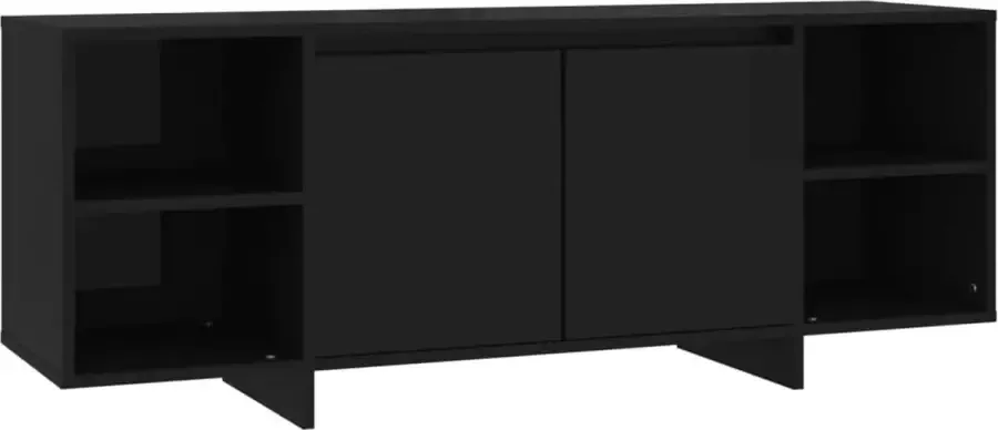 Maison Exclusive Tv-meubel 130x35x50 cm spaanplaat zwart