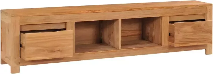 Maison Exclusive Tv-meubel 135x30x35 cm massief teakhout