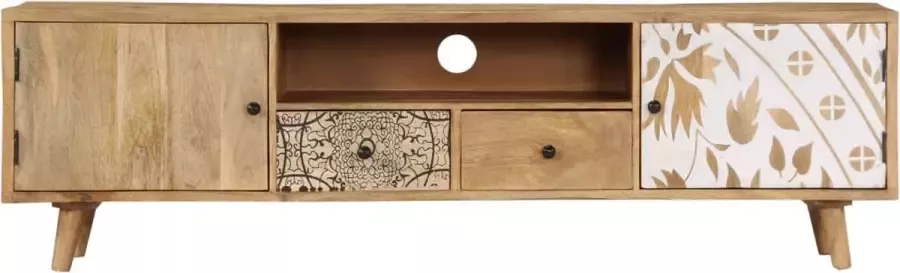 Maison Exclusive Tv-meubel 140x30x40 cm massief mangohout - Foto 2