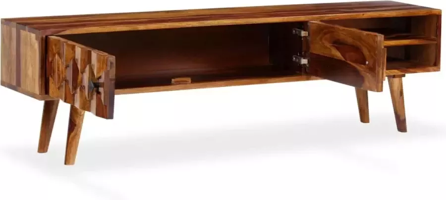 Maison Exclusive Tv-meubel 140x30x40 cm massief sheeshamhout - Foto 2