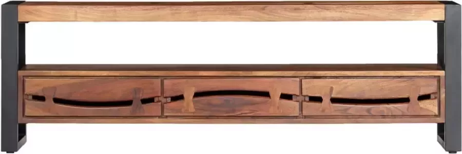 Maison Exclusive Tv-meubel 140x30x45 cm massief acaciahout - Foto 3