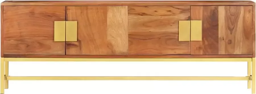 Maison Exclusive Tv-meubel 140x30x50 cm massief acaciahout