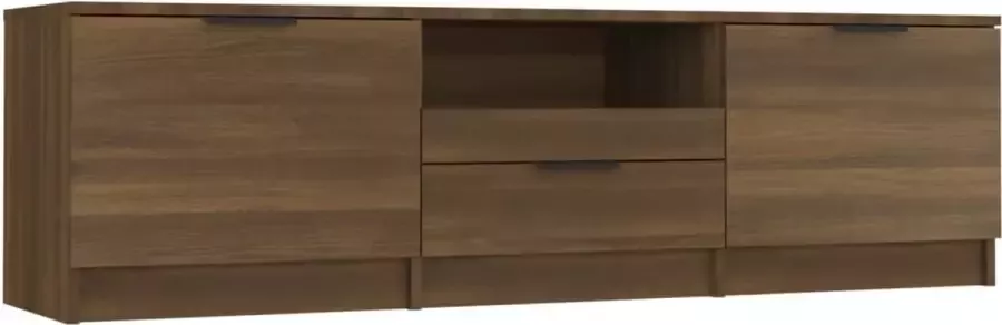 Maison Exclusive Tv-meubel 140x35x40 cm bewerkt hout bruineikenkleurig