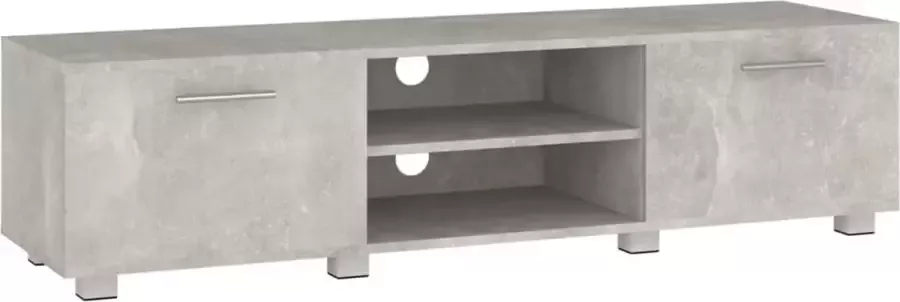 Maison Exclusive Tv-meubel 140x40x35 cm bewerkt hout betongrijs