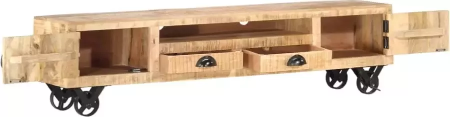 Maison Exclusive Tv-meubel 150x30x37 cm massief mangohout