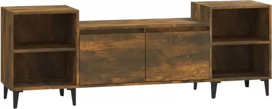 Maison Exclusive Tv-meubel 160x35x55 cm bewerkt hout gerookt eikenkleurig