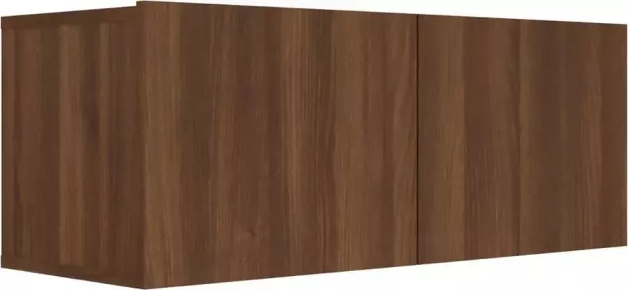 Maison Exclusive Tv-meubel 80x30x30 cm bewerkt hout bruineikenkleurig