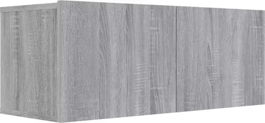 Maison Exclusive Tv-meubel 80x30x30 cm bewerkt hout grijs sonoma eikenkleurig