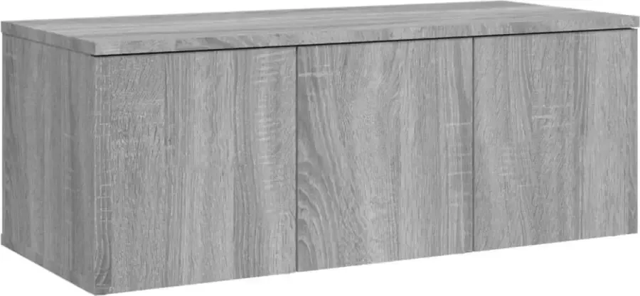 Maison Exclusive Tv-meubel 80x34x30 cm bewerkt hout grijs sonoma eikenkleurig
