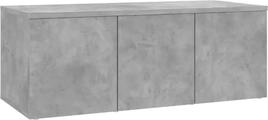 Maison Exclusive Tv-meubel 80x34x30 cm spaanplaat betongrijs