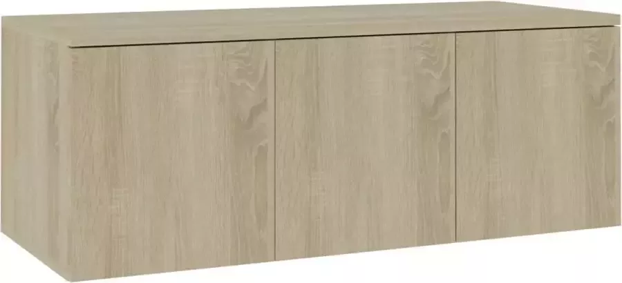 Maison Exclusive Tv-meubel 80x34x30 cm spaanplaat sonoma eikenkleurig