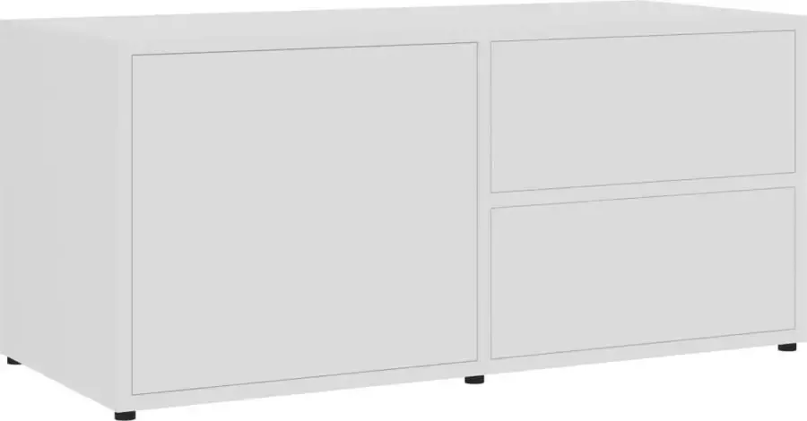 Maison Exclusive Tv-meubel 80x34x36 cm bewerkt hout wit