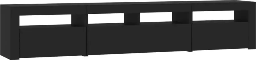 Maison Exclusive Tv-meubel met LED-verlichting 210x35x40 cm zwart