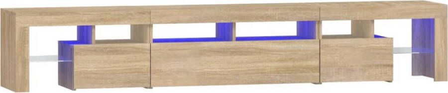 Maison Exclusive Tv-meubel met LED-verlichting 230x36 5x40cm sonoma eikenkleurig