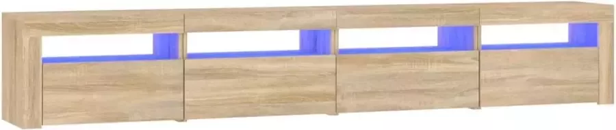 Maison Exclusive Tv-meubel met LED-verlichting 240x35x40 cm sonoma eikenkleurig