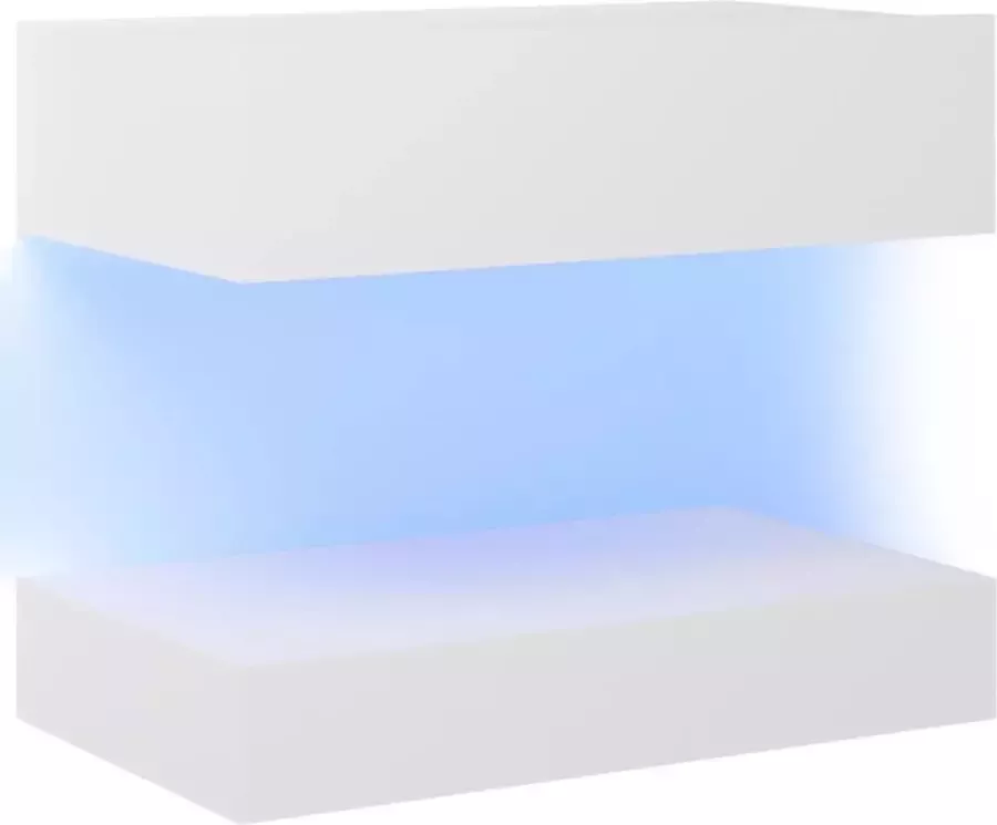 Maison Exclusive Tv-meubel met LED-verlichting 60x35 cm wit