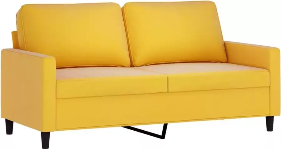 Maison Exclusive Tweezitsbank 140 cm fluweel geel