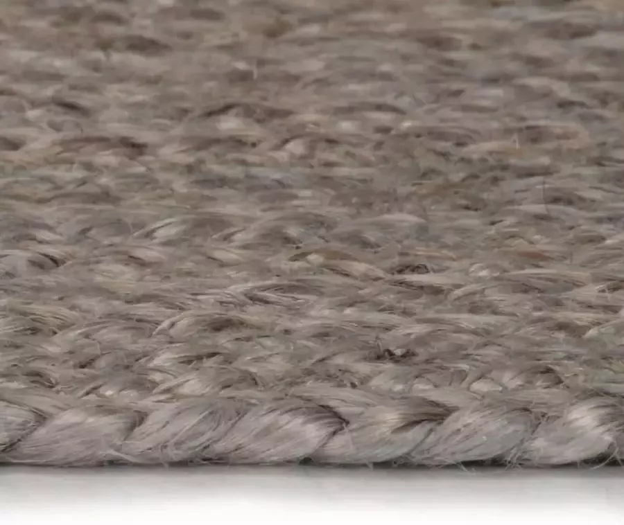 Maison Exclusive Vloerkleed handgemaakt rond 180 cm jute grijs