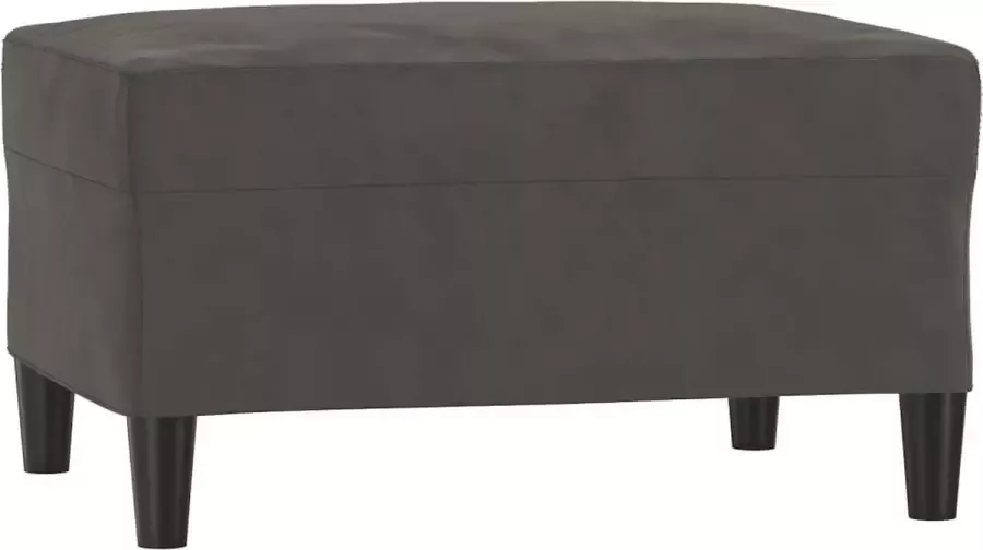 Maison Exclusive Voetenbank 70x55x41 cm fluweel donkergrijs